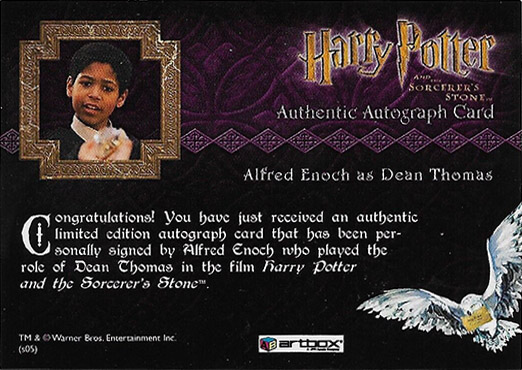 Alfred Enoch as Dean Thomas - Back