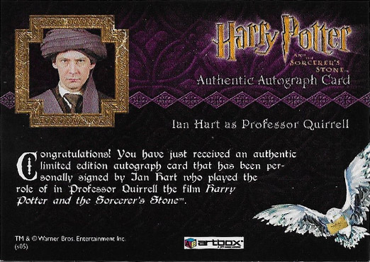 Ian Hart as Professor Quirrell - Back