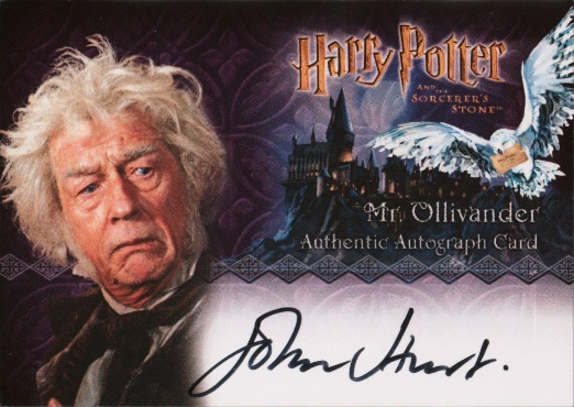 John Hurt as Olivander - Front