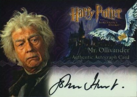 John Hurt as Olivander - Front