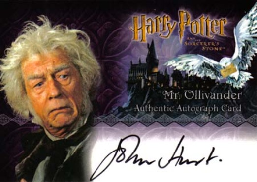 John Hurt as Olivander - Front