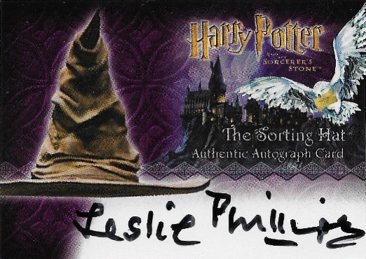 Leslie Phillips as The Sorting Hat - Front