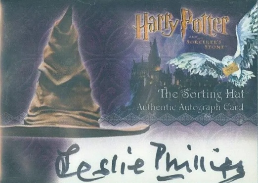 Leslie Phillips as The Sorting Hat - Front