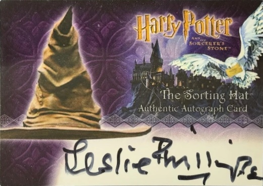 Leslie Phillips as The Sorting Hat - Front