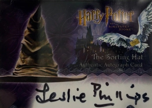 Leslie Phillips as The Sorting Hat - Front