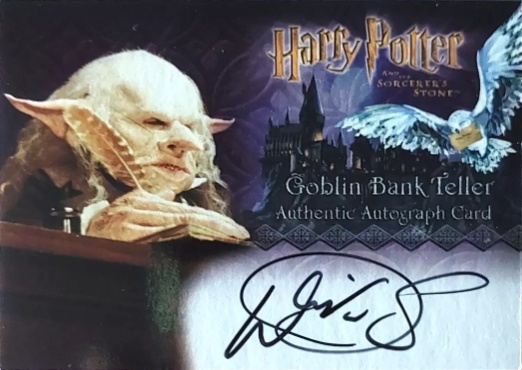 Warwick Davis as Gringotts Goblin - Front