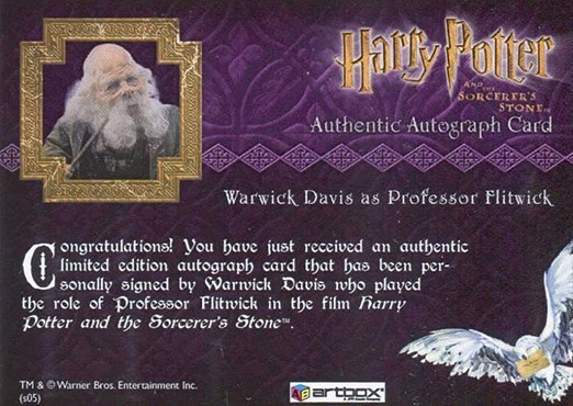 Warwick Davis as Professor Flitwick - Back