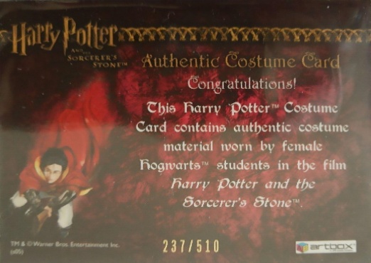 Female Hogwarts Students Costume - Back