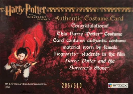 Female Hogwarts Students Costume - Back