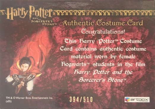 Female Hogwarts Students Costume - Back
