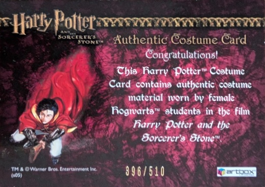 Female Hogwarts Students Costume - Back