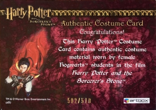 Female Hogwarts Students Costume - Back