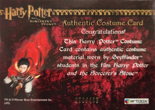 Gryffindor Students Costume - Back