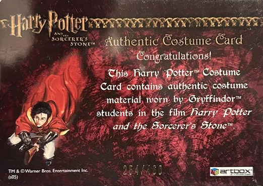 Gryffindor Students Costume - Back