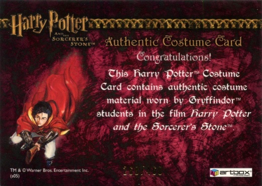 Gryffindor Students Costume - Back