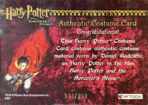 Harry Potter's Pajamas - Back