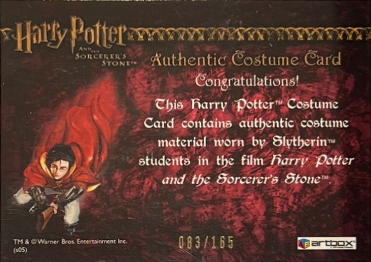 Slytherin Students Uniform - Back