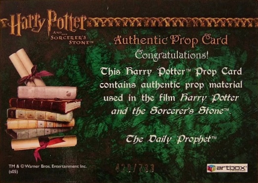 The Daily Prophet - Back