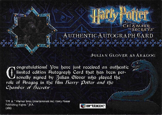 Julian Glover as Aragog - Back