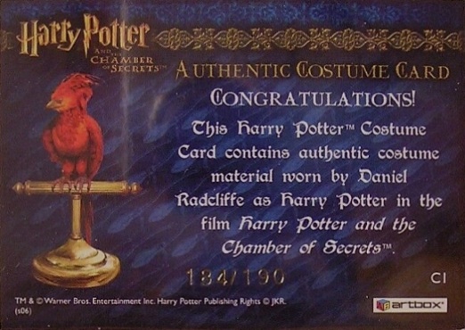 C1 - Harry Potter's Tartan Red Shirt - Back