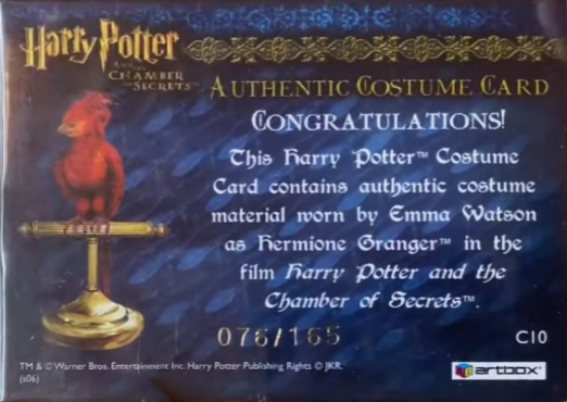 C10 - Hermione Granger's Blue Jumper and Scarf - Back