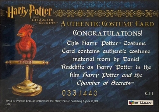 C11 - Harry Potter's Blue Jumper and Red Scarf - Back