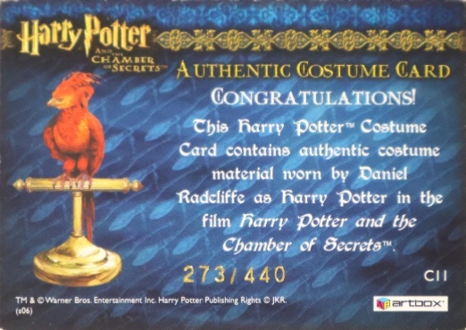 C11 - Harry Potter's Blue Jumper and Red Scarf - Back