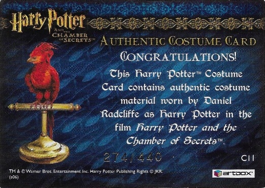 C11 - Harry Potter's Blue Jumper and Red Scarf - Back