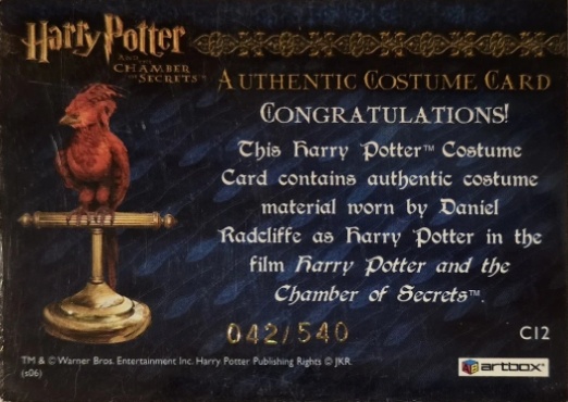 C12 - Harry Potter's Red Wool Jumper - Back