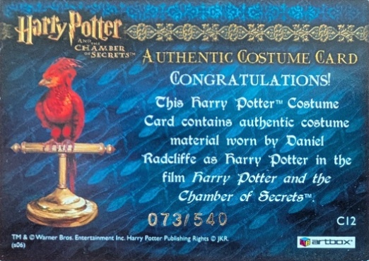 C12 - Harry Potter's Red Wool Jumper - Back