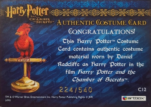 C12 - Harry Potter's Red Wool Jumper - Back