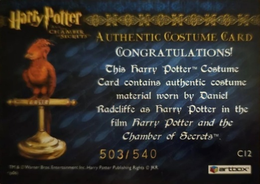 C12 - Harry Potter's Red Wool Jumper - Back