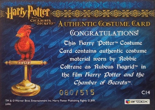 C14 - Rubeus Hagrid's Shirt - Back