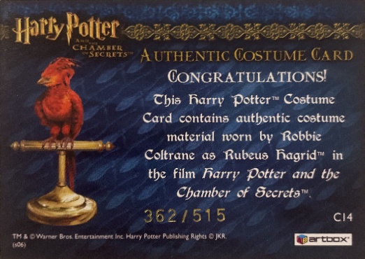 C14 - Rubeus Hagrid's Shirt - Back