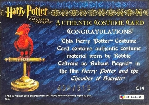 C14 - Rubeus Hagrid's Shirt - Back