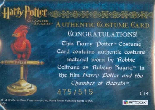 C14 - Rubeus Hagrid's Shirt - Back