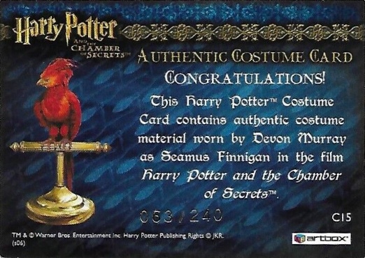 C15 - Seamus Finnigan's Tan Jacket - Back