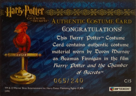 C15 - Seamus Finnigan's Tan Jacket - Back