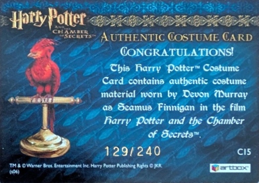 C15 - Seamus Finnigan's Tan Jacket - Back