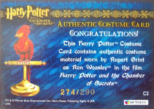 C2 - Ron Weasley's Pinky Brown Jumper - Back