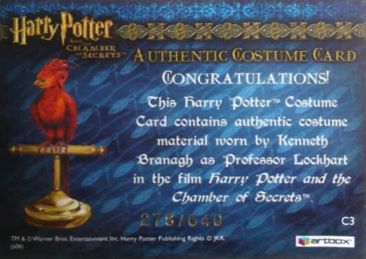 C3 - Proffessor Lockhart's Jacket - Back