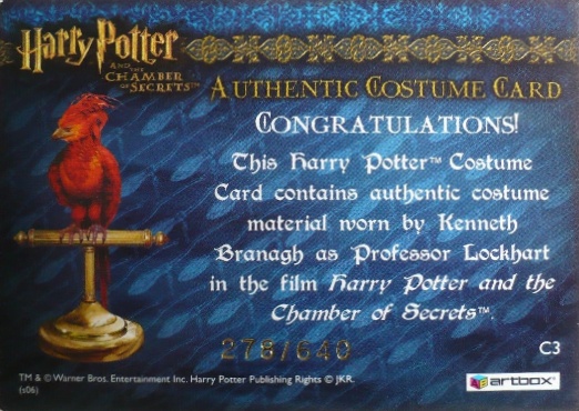 C3 - Proffessor Lockhart's Jacket - Back