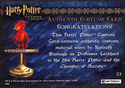 C3 - Proffessor Lockhart's Jacket - Back