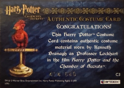 C3 - Proffessor Lockhart's Jacket - Back