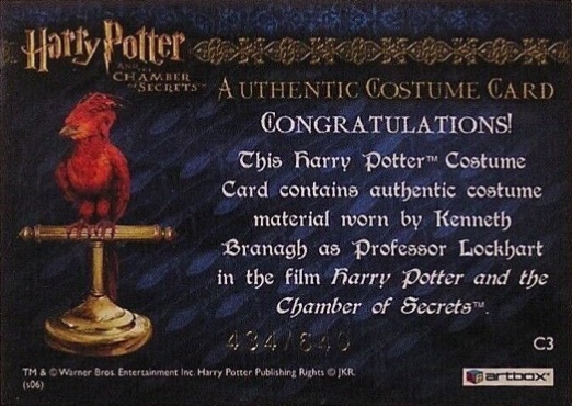 C3 - Proffessor Lockhart's Jacket - Back