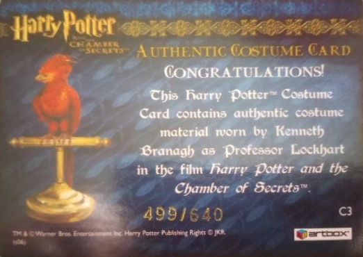 C3 - Proffessor Lockhart's Jacket - Back