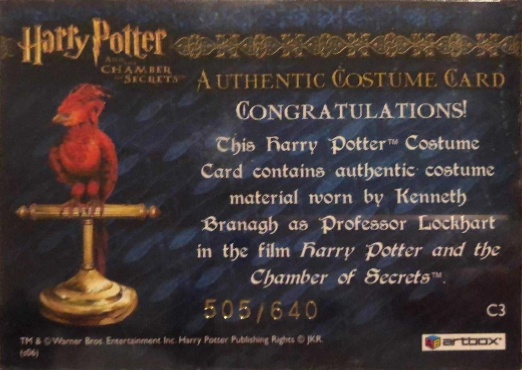 C3 - Proffessor Lockhart's Jacket - Back