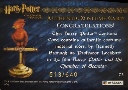 C3 - Proffessor Lockhart's Jacket - Back