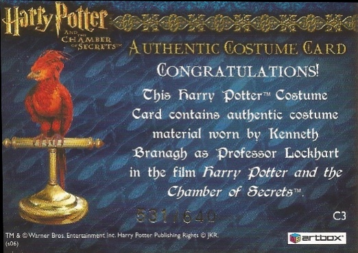 C3 - Proffessor Lockhart's Jacket - Back