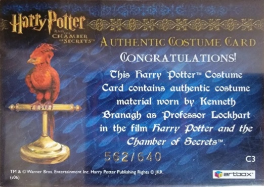 C3 - Proffessor Lockhart's Jacket - Back